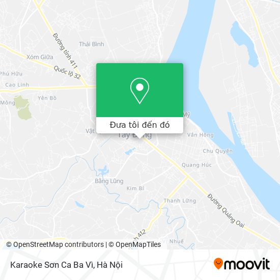 Bản đồ Karaoke Sơn Ca Ba Vì