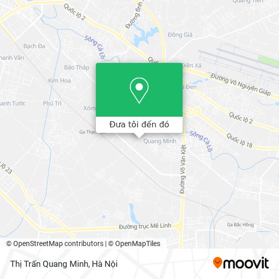 Bản đồ Thị Trấn Quang Minh