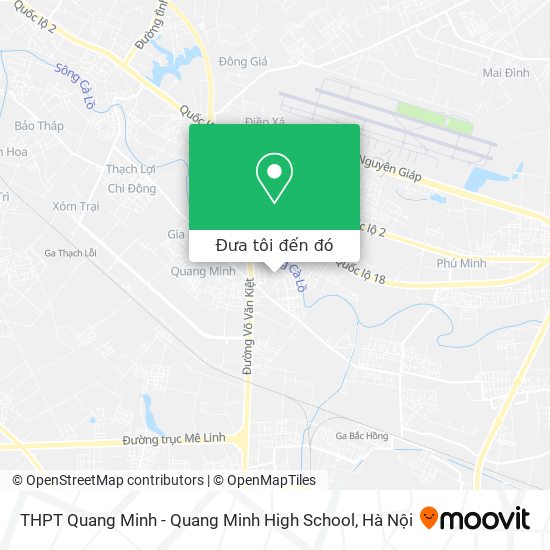Bản đồ THPT Quang Minh - Quang Minh High School