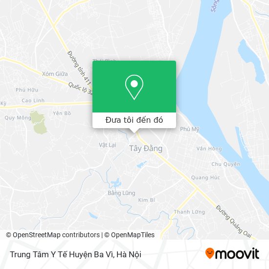 Bản đồ Trung Tâm Y Tế Huyện Ba Vì