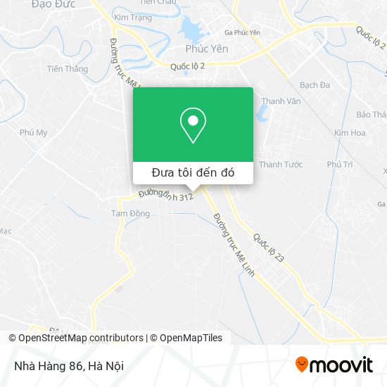 Bản đồ Nhà Hàng 86