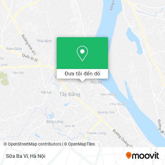 Bản đồ Sữa Ba Vì