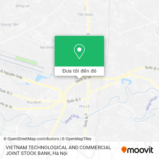 Bản đồ VIETNAM TECHNOLOGICAL AND COMMERCIAL JOINT STOCK BANK