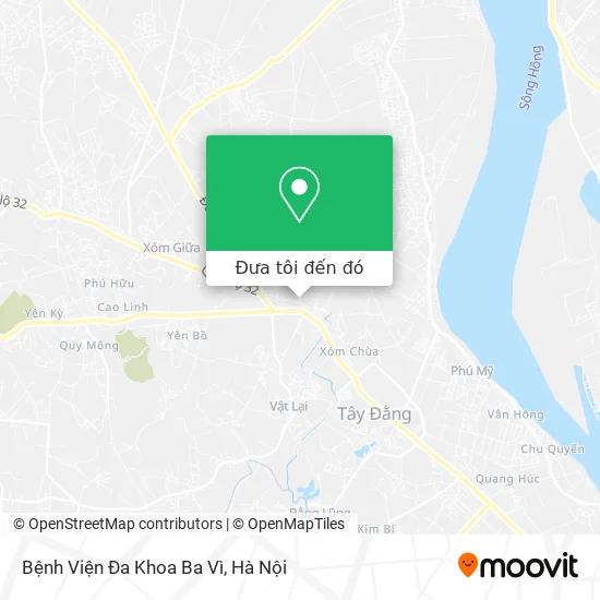 Bản đồ Bệnh Viện Đa Khoa Ba Vì