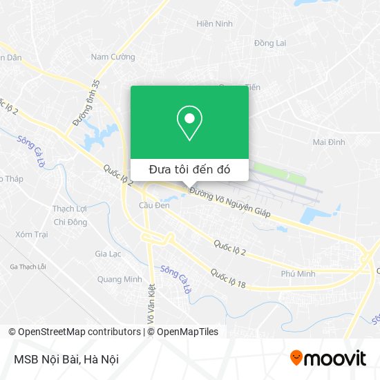 Bản đồ MSB Nội Bài