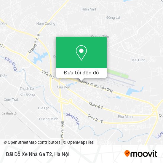 Bản đồ Bãi Đỗ Xe Nhà Ga T2