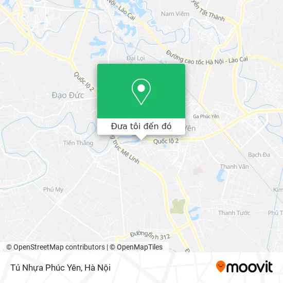 Bản đồ Tủ Nhựa Phúc Yên