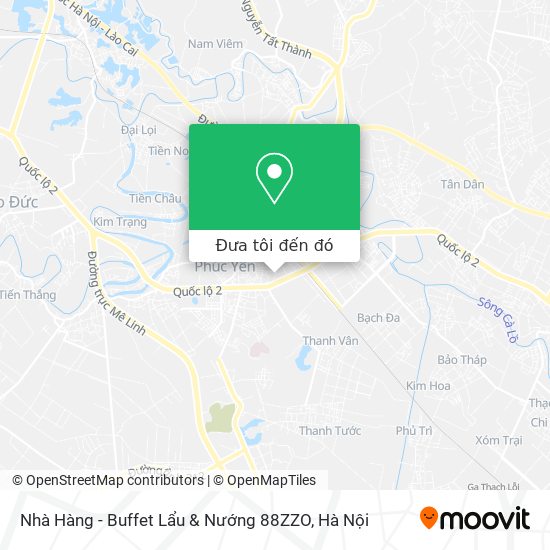 Bản đồ Nhà Hàng - Buffet Lẩu & Nướng 88ZZO