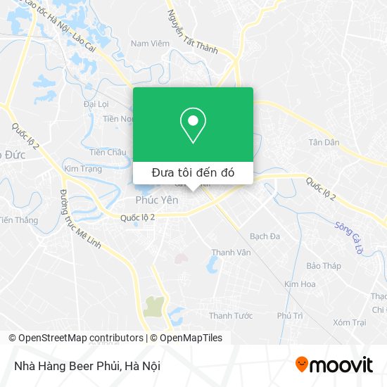 Bản đồ Nhà Hàng Beer Phủi