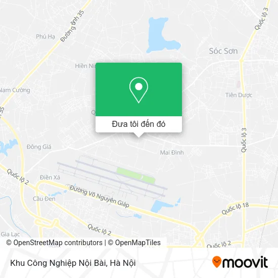 Bản đồ Khu Công Nghiệp Nội Bài