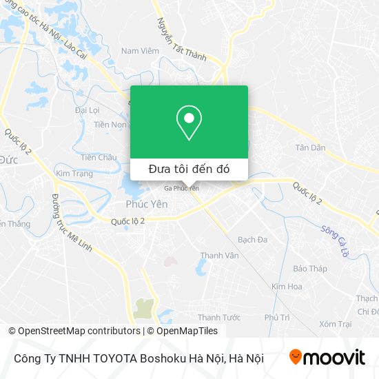 Bản đồ Công Ty TNHH TOYOTA Boshoku Hà Nội
