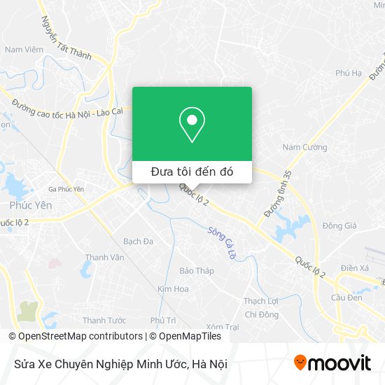 Bản đồ Sửa Xe Chuyên Nghiệp Minh Ước