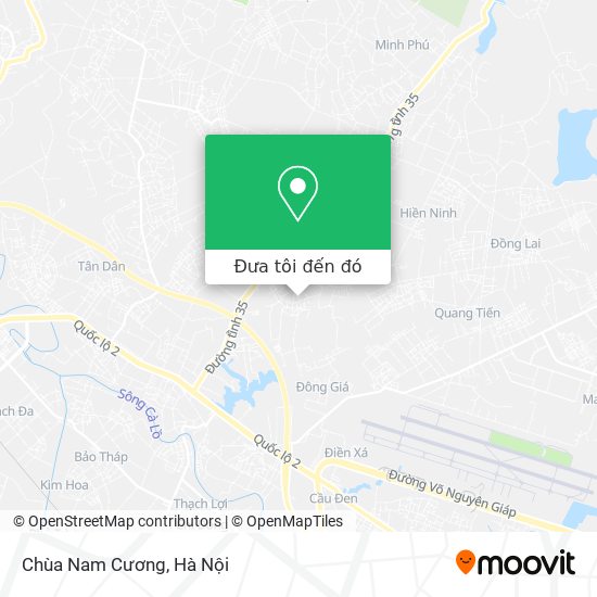 Bản đồ Chùa Nam Cương