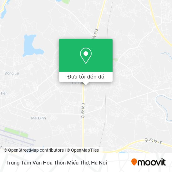 Bản đồ Trung Tâm Văn Hóa Thôn Miếu Thờ