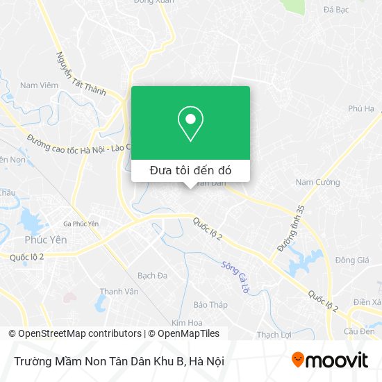 Bản đồ Trường Mầm Non Tân Dân Khu B