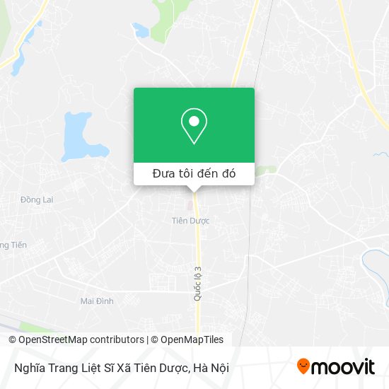 Bản đồ Nghĩa Trang Liệt Sĩ Xã Tiên Dược