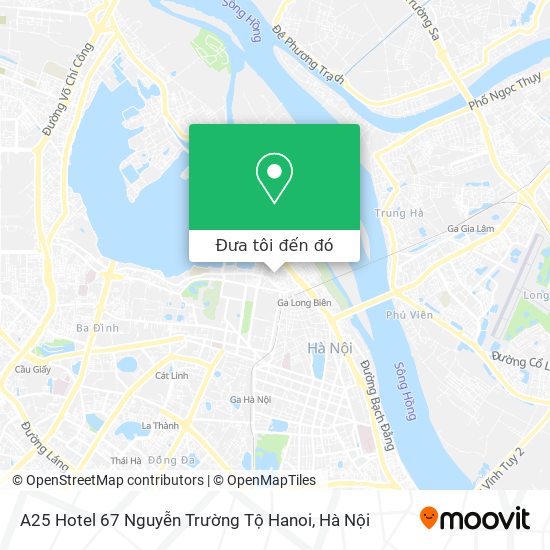Bản đồ A25 Hotel 67 Nguyễn Trường Tộ Hanoi