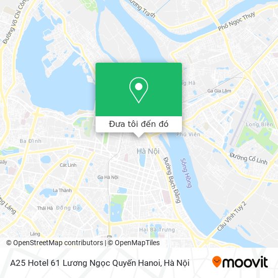 Bản đồ A25 Hotel 61 Lương Ngọc Quyến Hanoi