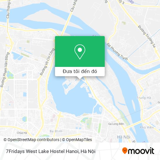 Bản đồ 7Fridays West Lake Hostel Hanoi