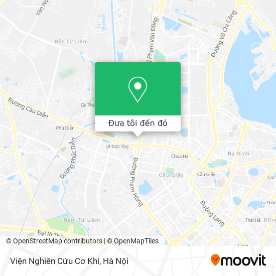Bản đồ Viện Nghiên Cứu Cơ Khí