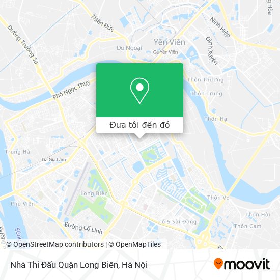 Bản đồ Nhà Thi Đấu Quận Long Biên