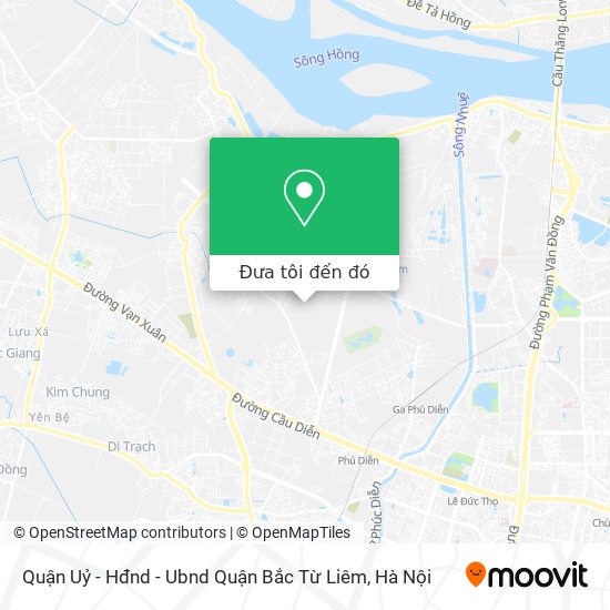 Bản đồ Quận Uỷ - Hđnd - Ubnd Quận Bắc Từ Liêm