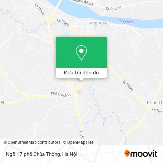 Bản đồ Ngõ 17 phố Chùa Thông