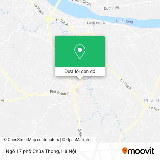 Bản đồ Ngõ 17 phố Chùa Thông