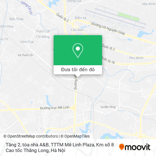 Bản đồ Tầng 2, tòa nhà A&B, TTTM Mê Linh Plaza, Km số 8 Cao tốc Thăng Long