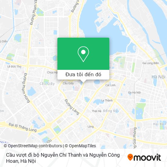 Bản đồ Cầu vượt đi bộ Nguyễn Chí Thanh và Nguyễn Công Hoan