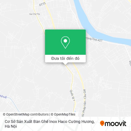 Bản đồ Cơ Sở Sản Xuất Bàn Ghế Inox Haco Cường Hương