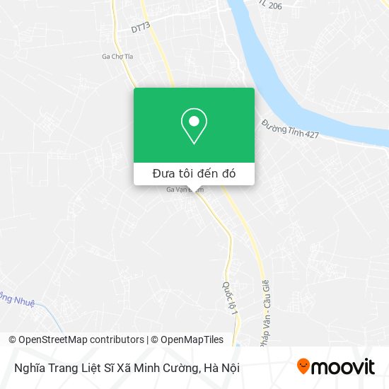 Bản đồ Nghĩa Trang Liệt Sĩ Xã Minh Cường