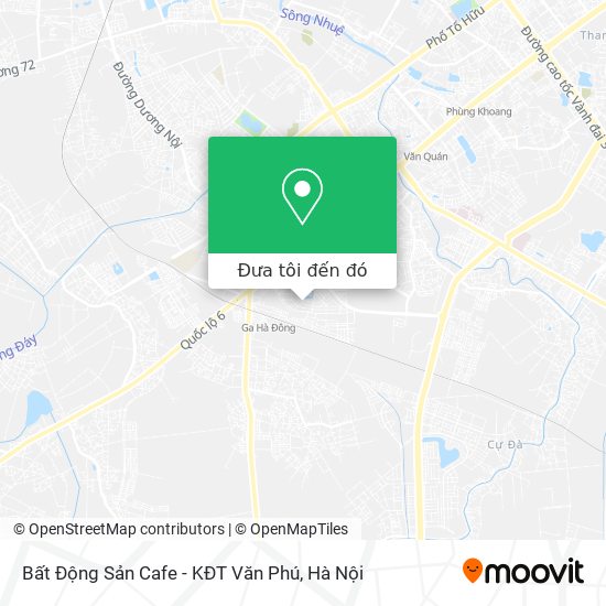 Bản đồ Bất Động Sản Cafe - KĐT Văn Phú