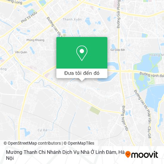 Bản đồ Mường Thanh Chi Nhánh Dịch Vụ Nhà Ở Linh Đàm