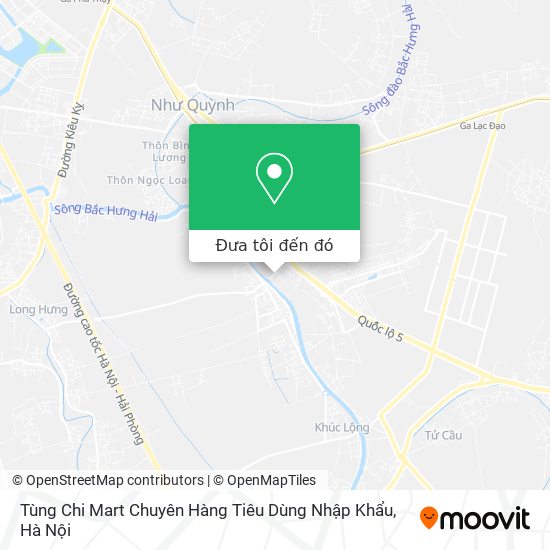 Bản đồ Tùng Chi Mart Chuyên Hàng Tiêu Dùng Nhập Khẩu