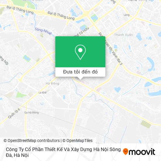 Bản đồ Công Ty Cổ Phần Thiết Kế Và Xây Dựng Hà Nội Sông Đà