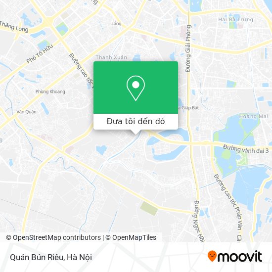 Bản đồ Quán Bún Riêu