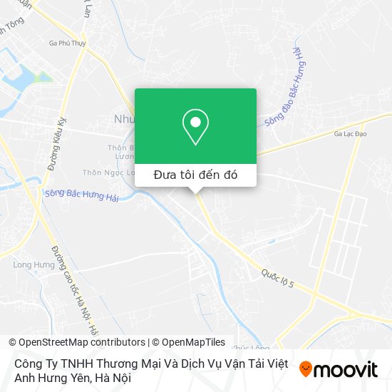 Bản đồ Công Ty TNHH Thương Mại Và Dịch Vụ Vận Tải Việt Anh Hưng Yên