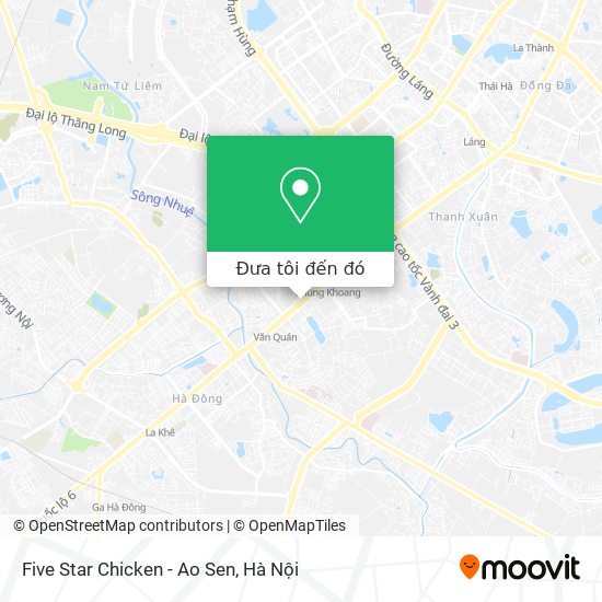 Bản đồ Five Star Chicken - Ao Sen