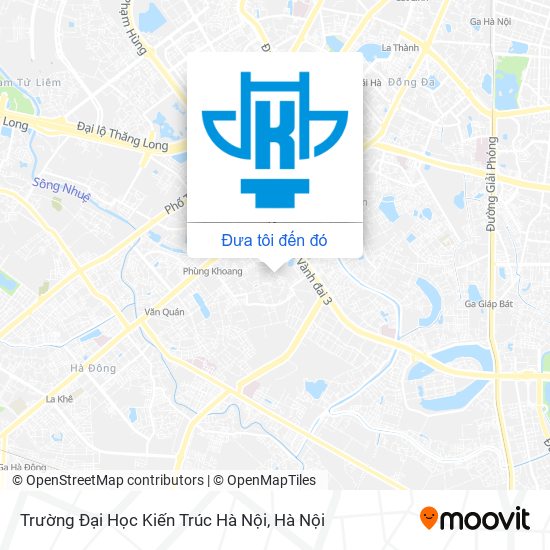 Bản đồ Trường Đại Học Kiến Trúc Hà Nội