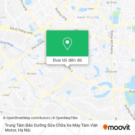 Bản đồ Trung Tâm Bảo Dưỡng Sửa Chữa Xe Máy Tâm Việt Motor