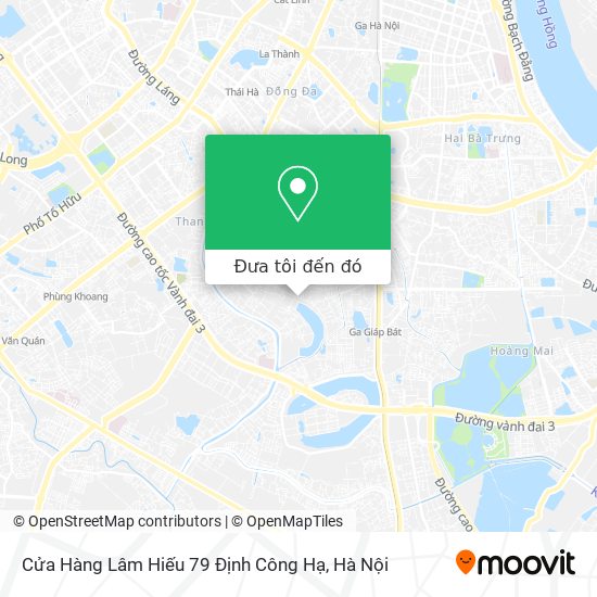 Bản đồ Cửa Hàng Lâm Hiếu 79 Định Công Hạ