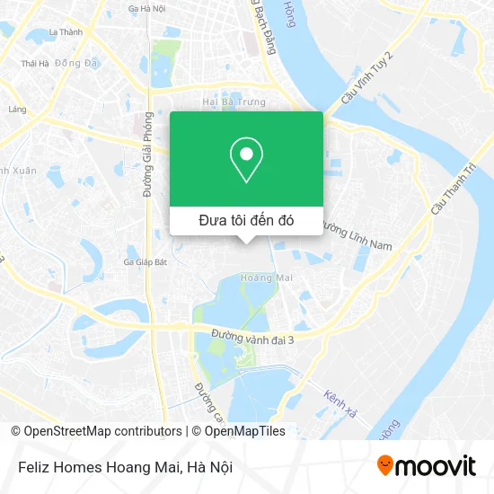Bản đồ Feliz Homes Hoang Mai