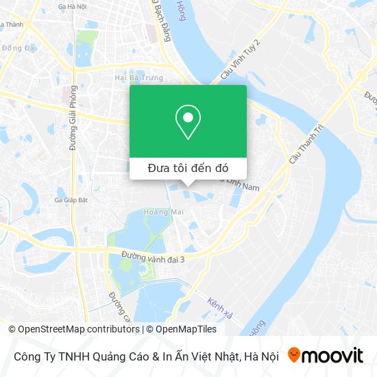 Bản đồ Công Ty TNHH Quảng Cáo & In Ấn Việt Nhật