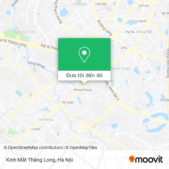 Bản đồ Kính Mắt Thăng Long