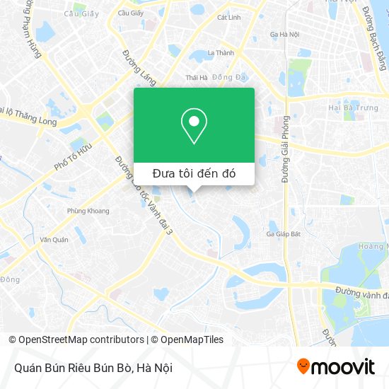Bản đồ Quán Bún Riêu Bún Bò