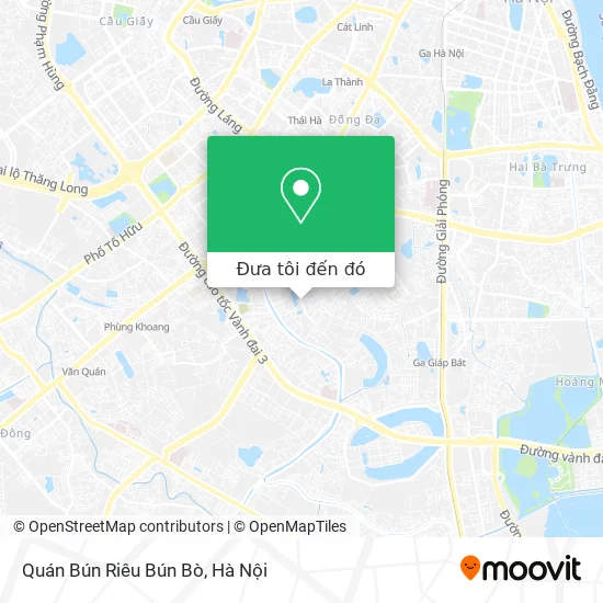 Bản đồ Quán Bún Riêu Bún Bò