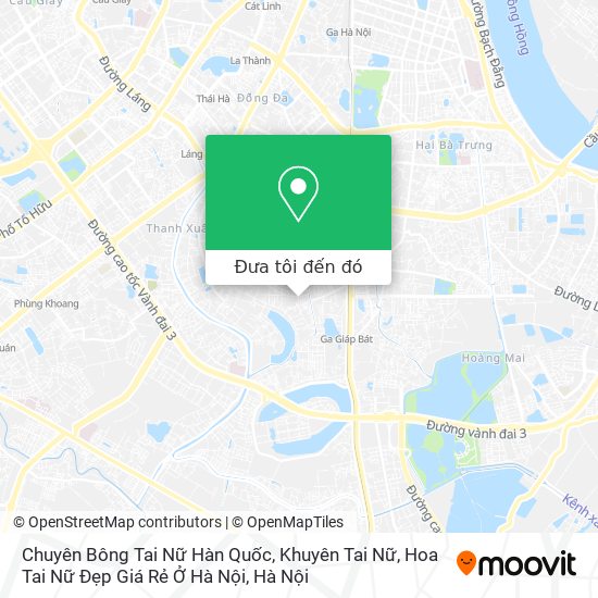 Bản đồ Chuyên Bông Tai Nữ Hàn Quốc, Khuyên Tai Nữ, Hoa Tai Nữ Đẹp Giá Rẻ Ở Hà Nội