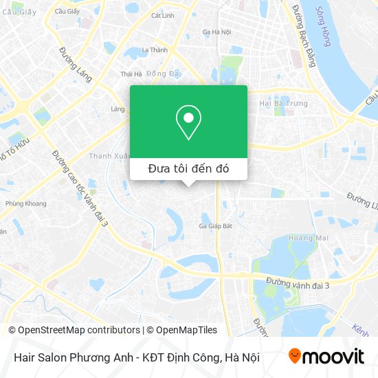 Bản đồ Hair Salon Phương Anh - KĐT Định Công