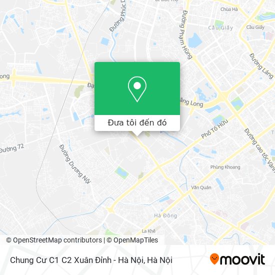 Bản đồ Chung Cư C1 C2 Xuân Đỉnh - Hà Nội